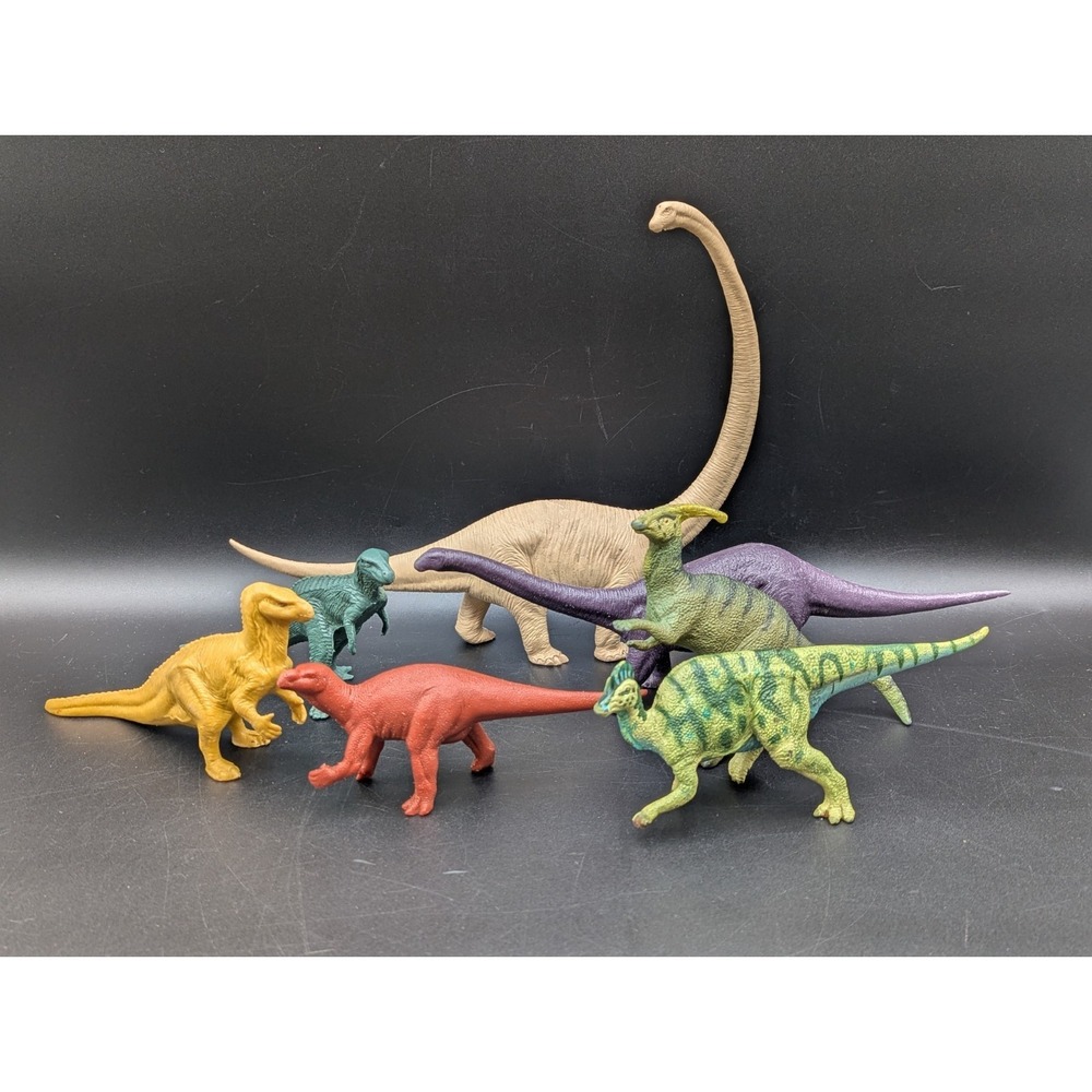 VTG Lot of 7 Dinosaur 70's 80's British Museum Safari LTD Carnegie